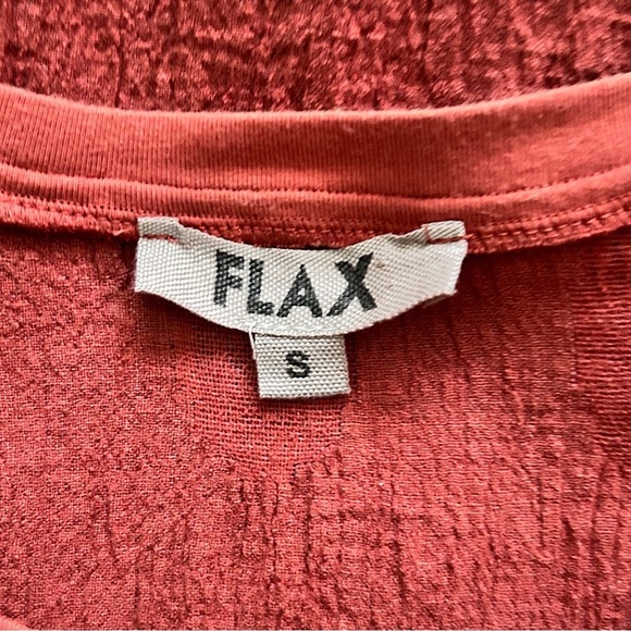 Flax Linen Blend Long Sleeve Tunic Top - Picture 3 of 7